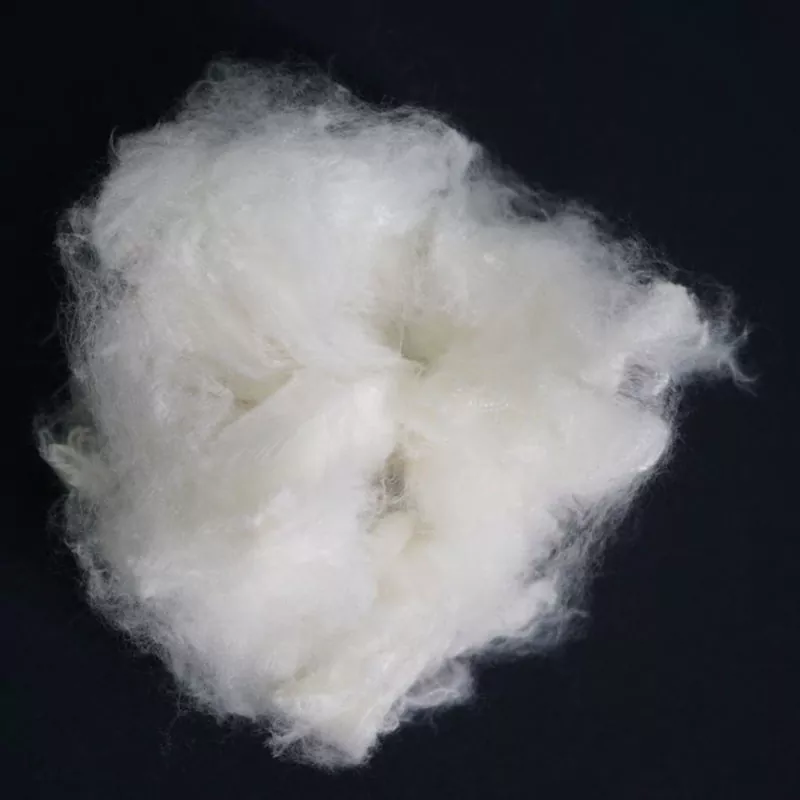 Meta-aramid vit snurrade häftklammerfiber